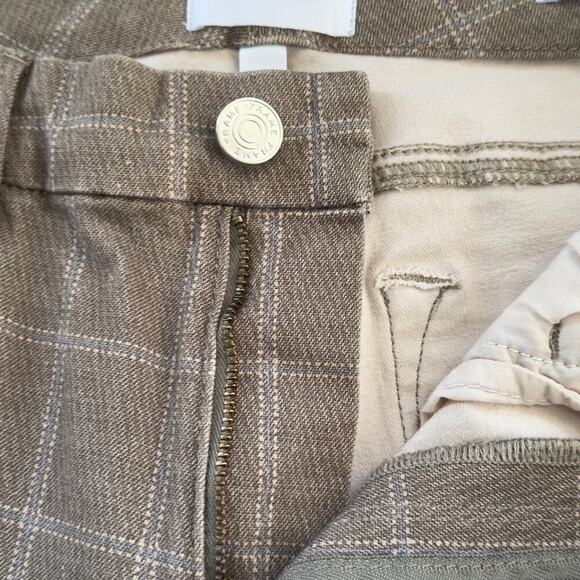 FRAME LE CROP MID RISE MINI BOOTCUT JEANS IN SKYBLUE PLAID NWT‎ WOMEN'S SIZE 29 - Picture 10 of 16
